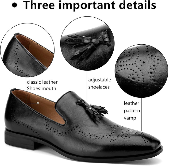MEIJIANA Herren Mokassins Klassische Herren Anzug Schuhe Elegante Schuhe Leder Sommer Freizeitschuhe