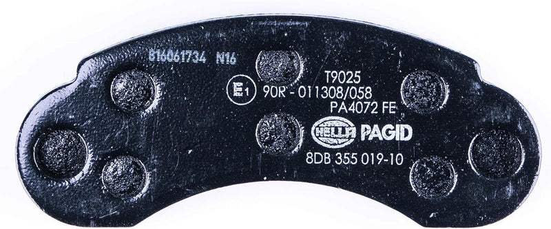 HELLA PAGID 8DB 355 019-101 Bremsbelagsatz - T9025 - Dicke/Stärke: 14mm - Bremssystem: Bendix - nich