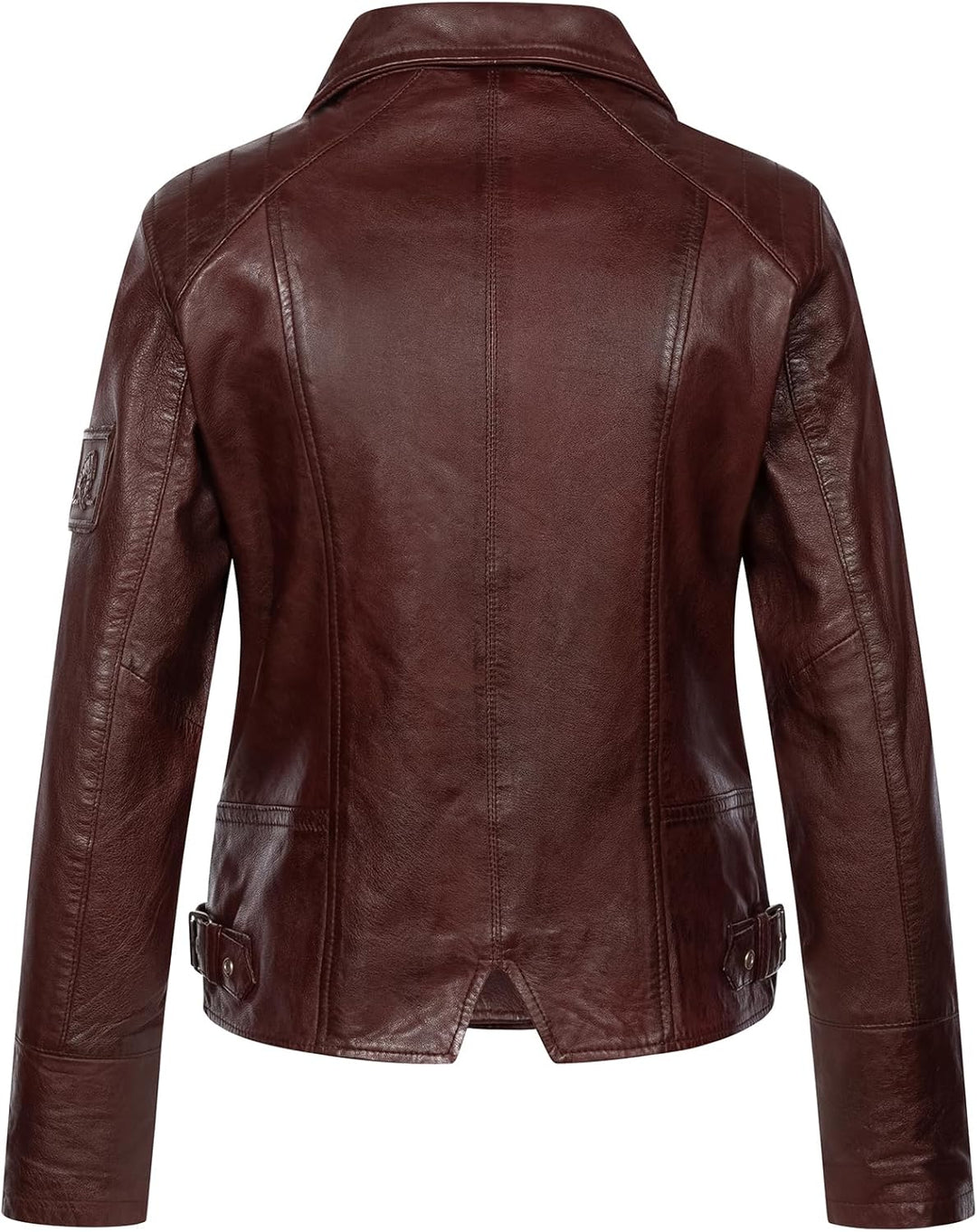Rock Creek Damen Lederjacke echt Leder Jacke D-490 M Weinrot, M Weinrot