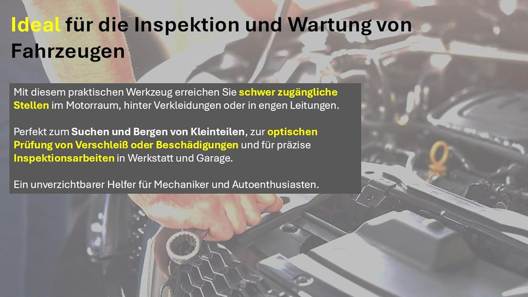 ROTHENBERGER Industrial Endoskop Kamera TF 2809 im stabilen Kunststoffkoffer | Rohrkamera | Kanalkam