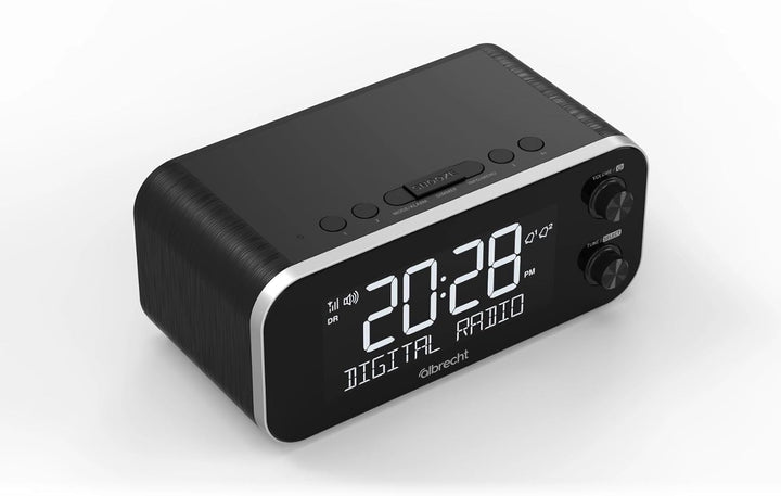 Albrecht DR 455 Radiowecker DAB+ und UKW | ASA Alarmfunktion für Sicherheitsmeldungen | 5-Zoll-Displ