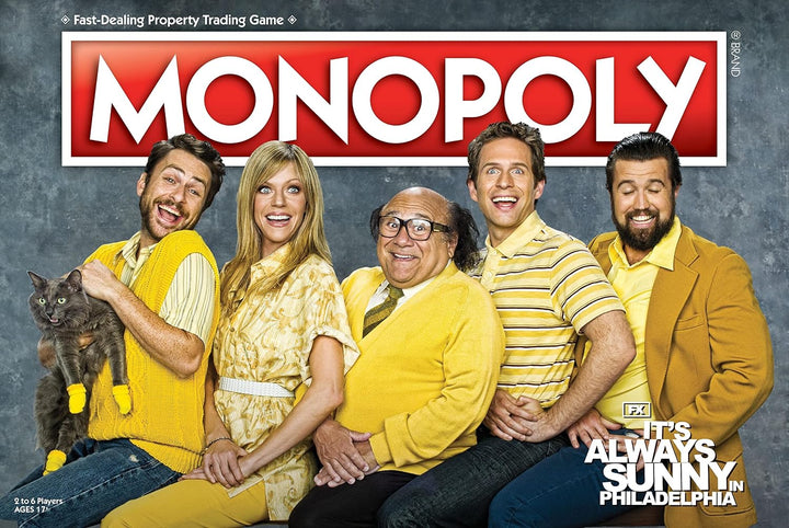 Monopoly It's Always Sunny in Philadelphia | Offiziell lizenziertes Monopoly-Brettspiel | Preisgekrö