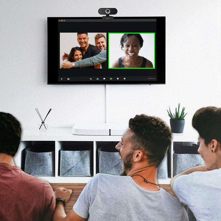 LogiLink UA0368 - HD USB-Webcam mit Mikrofon für gestochen scharfe Videogespräche mt Familie/Freunde