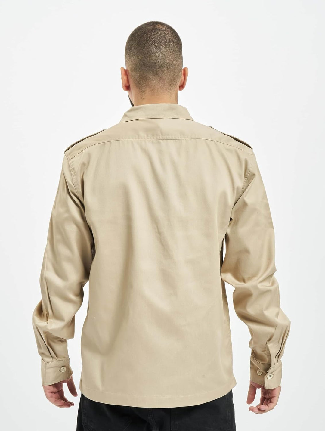 Brandit Vintage Shirt Long Sleeve,mehrere Farbvarianten, Grössen S bis 7XL S Beige, S Beige