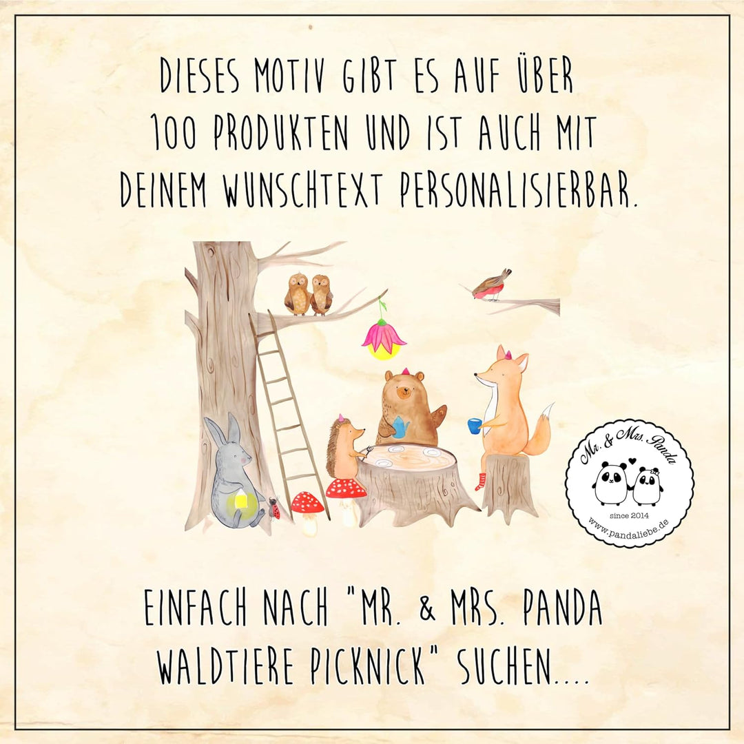 Mr. & Mrs. Panda behälter Waldtiere Picknick - Geschenk, leckerlidose, Wald, Aufbewahrungsdose, Fuch