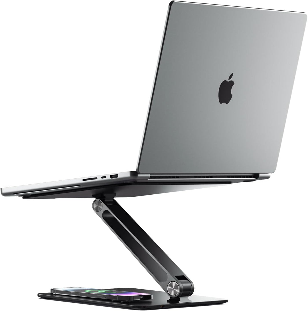 ALOGIC Elite Aluminum Laptop Stand | Wireless Charger mit bis zu 10 Watt | Silikonpad für rutschfest