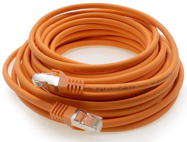 5,0m - orange - 10 Stück CAT.7 Computer Ethernet Kabel Netzwerkkabel (Rohkabel) Patchkabel S-FTP LSZ
