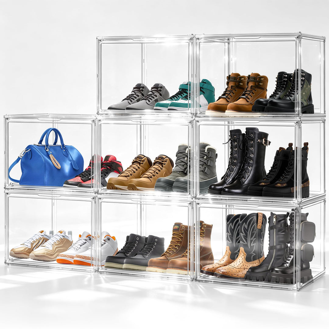 Schuhaufbewahrungsbox, XXX-Grosse Extra grosse Acryl Display Case Transparente Sneaker Schuh Organiz