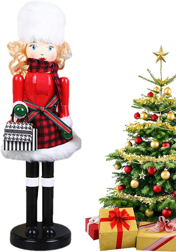 Generisch Weihnachtsnussknacker Dekorationen - Weibliche Nussknacker Tischdekoration - Dekorative Fi