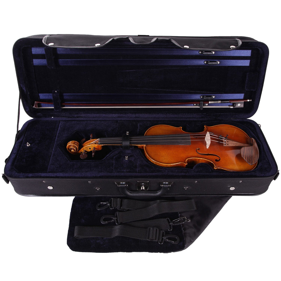 PACATO Livorno Violinetui 4/4 schwarz/blau