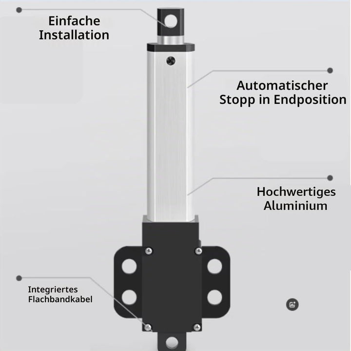 100mm 12V Linearaktuator, Linearantrieb Schubstange Geräuscharmer Kurzschlussschutz Elektrischer Min