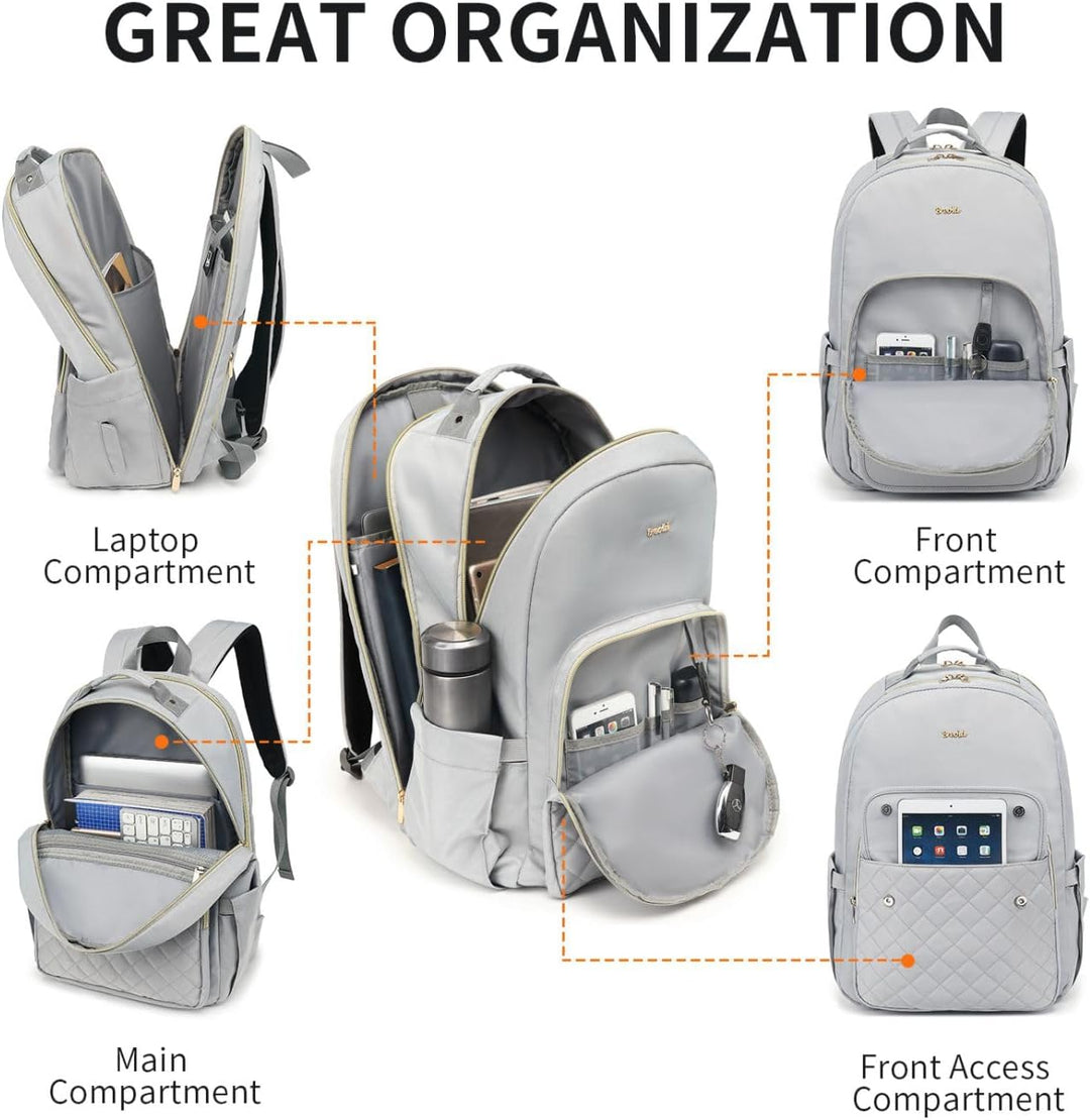 Rucksack Damen 17.3 Zoll Rucksack Schule Mädchen Teenager,Schultasche Frauen mit Laptopfach &amp; USB,Ta