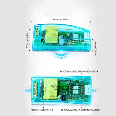 Leistungsüberwachungs-Kommunikationsmodul PZEM-004T mit Gehäuse PC-Software Gegeninduktor zur Messun