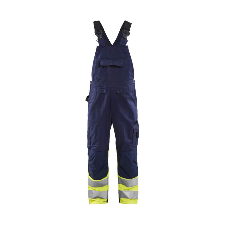 Blaklader 266218008933D92 High Vis Latzhose, Marineblau/Gelb, Grösse D92