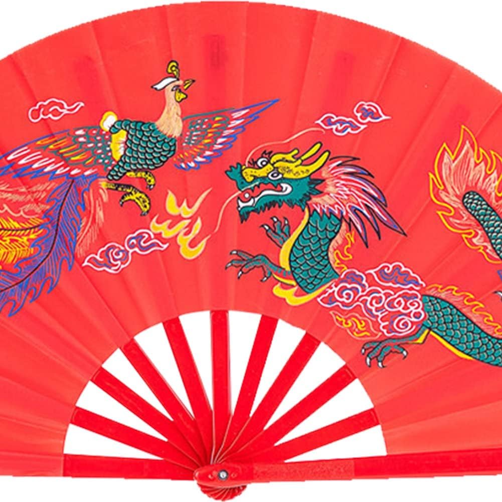 Chinesische Tai -Fans 2pcs Arts Tanzpraxis Performance Handheld Fan Rechts Links Falten Fan Für Männ