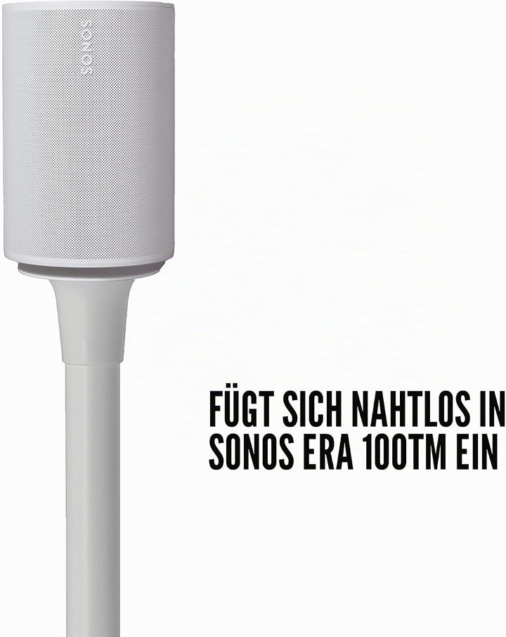 Sanus Lautsprecherständer mit Fester Höhe für Sonos Era 100 Single WSSE11 weiss, weiss