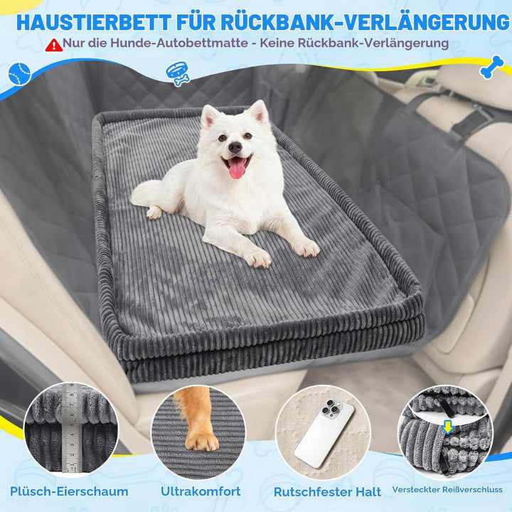 Loiion Hundebett Grosse Hunde Auto, rutschfeste Hundematte Auto, Weicher Rücksitz Autodecke Hund Rüc