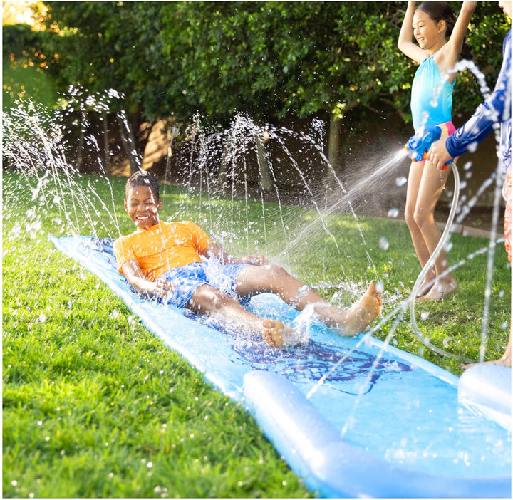 NERF Super Soaker Blast Wasserrutsche - Die ultimative 4,6 m Outdoor-Rutsche für Kinder - Inklusive