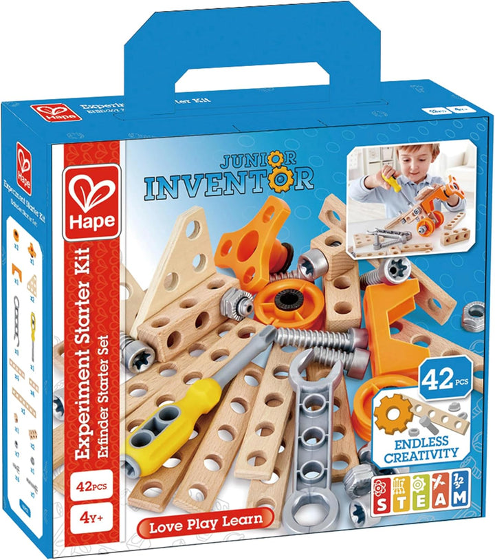 Hape Junior Inventor Erfinder Startet Set, Experimentierset, Mint-Spielzeug, ab 4 Jahre
