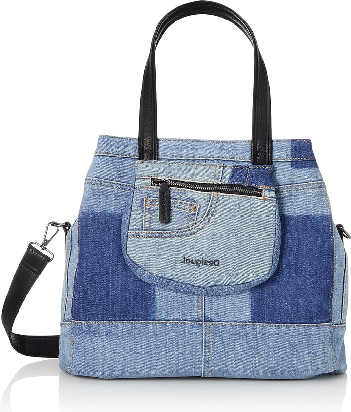 Desigual Damen-Einkaufstasche Denim 21waxd20 Einzigartiges Denim
