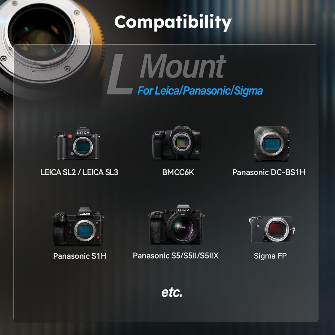 SIRUI 75mm T2.9 1.6X Anamorphotisches Vollformat Prime Objektiv Objektive Lens Lenses(L-Mount), 75mm