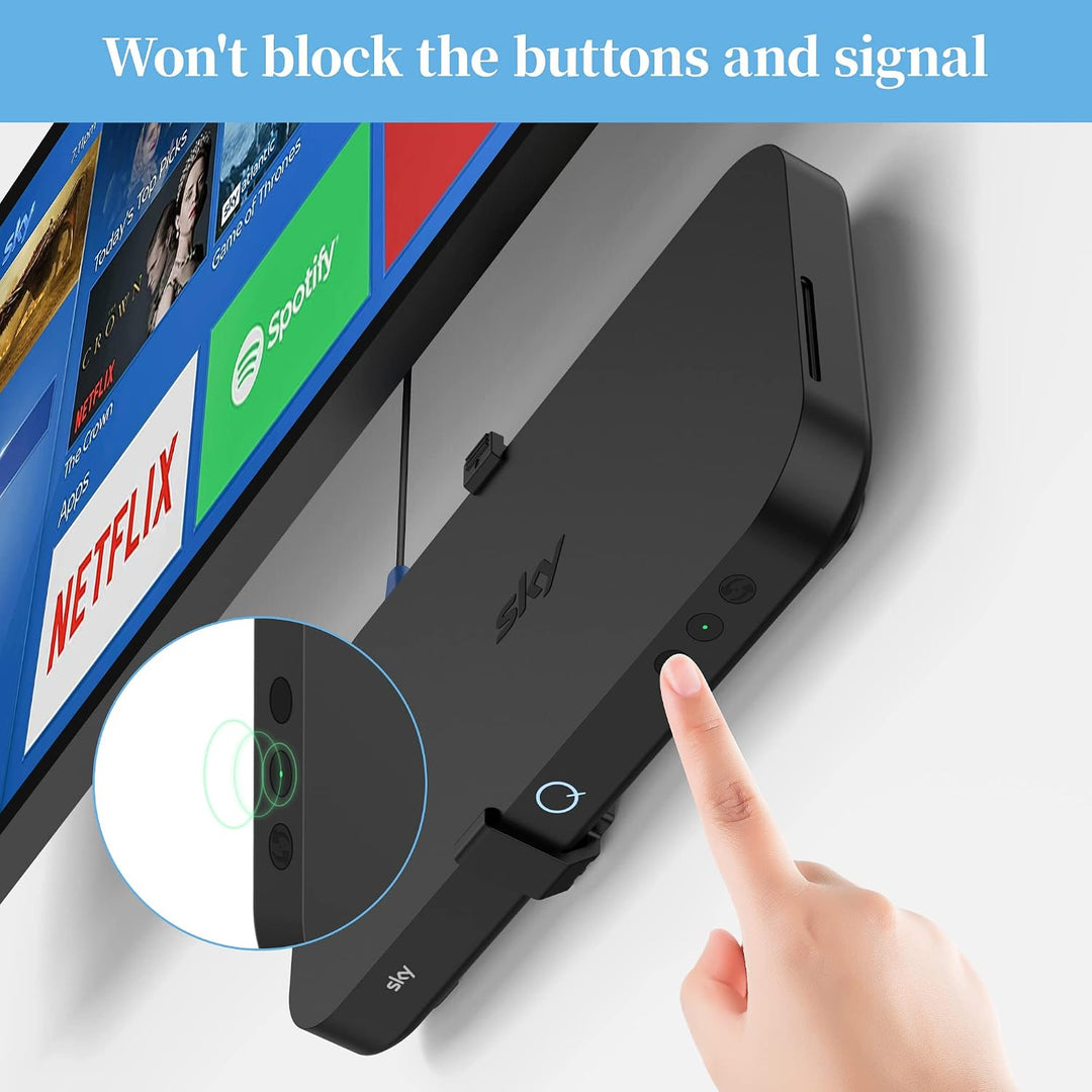 Sky Q Wandhalterung mit Befestigungselementen - Cozycase Sky Q Box Clip Halterung hinter TV für 1TB/