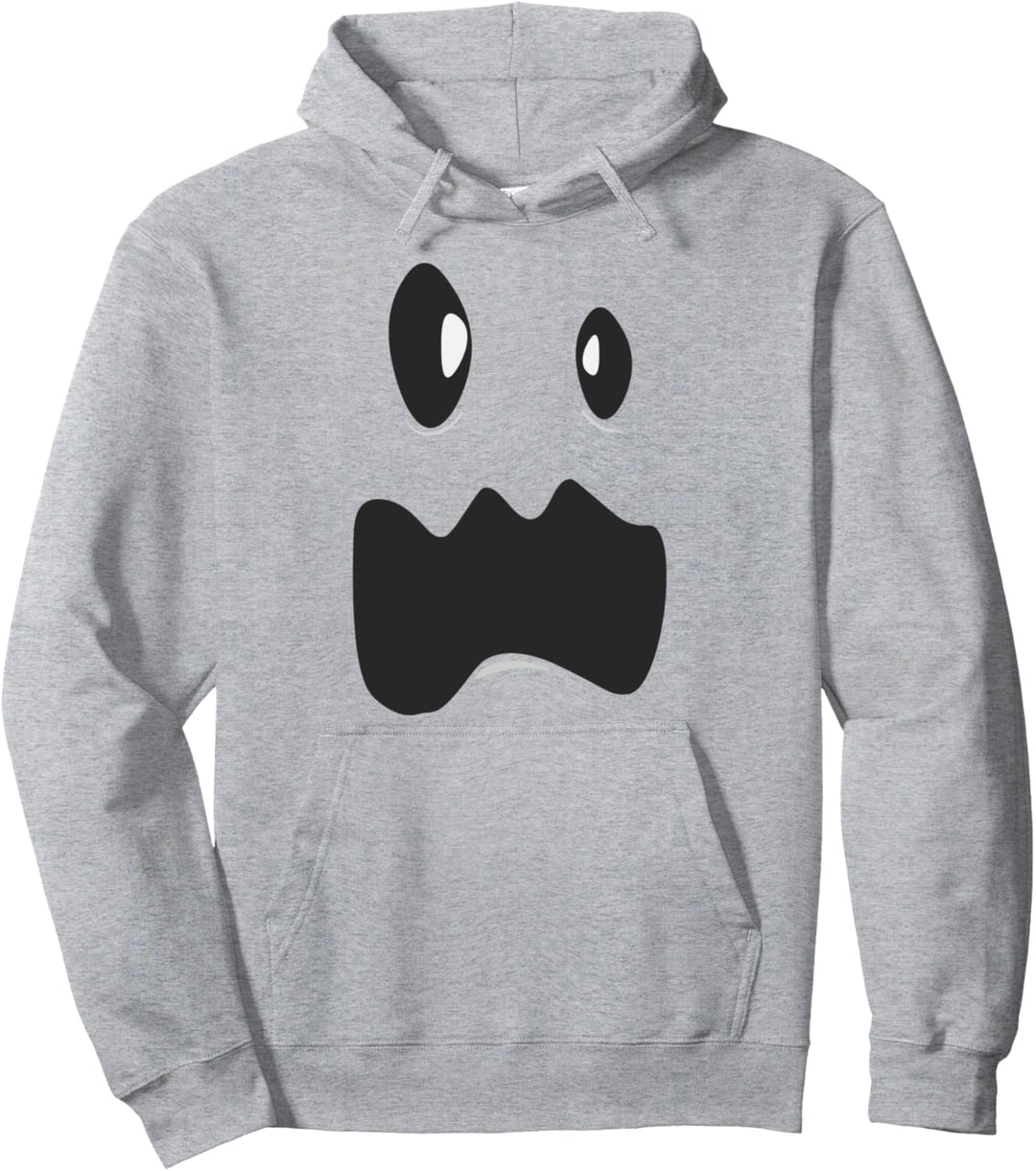 Geisterkostüm für Kinder, Halloween-Kostüm, Ghoul-Gesicht Pullover Hoodie