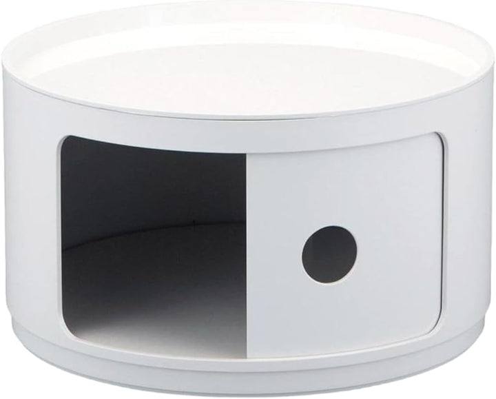 Kartell 495303 Baukastenelement Componibili rund undurchsichtig Durchmesser 42 x 23,5 cm ABS, weiss