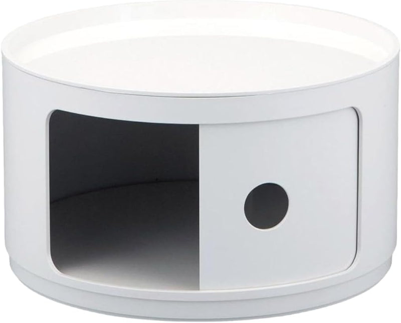 Kartell 495303 Baukastenelement Componibili rund undurchsichtig Durchmesser 42 x 23,5 cm ABS, weiss
