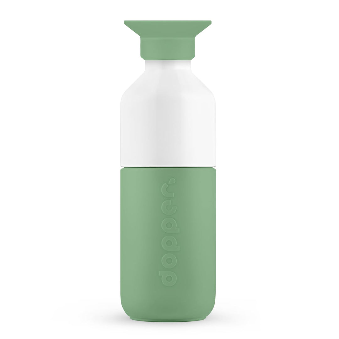 Dopper Steel Trinkflasche 350ml, 490ml, 800ml, 1.1L - Edelstahl Flasche - BPA freie Wasserflasche, 1
