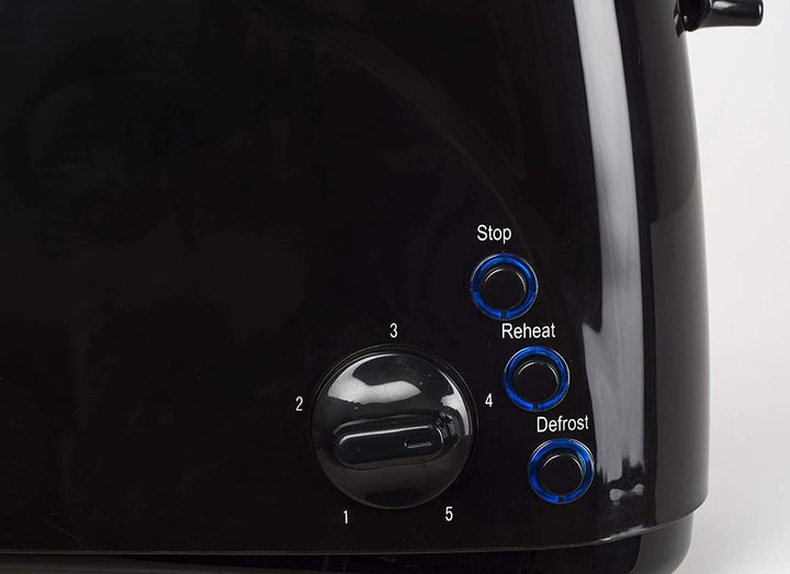 Zilan, Langschlitz-Toaster, 4 Scheiben Toastautomatik, XXL, 5 Bräunungsstufen, Brot-Auftaufunktion,