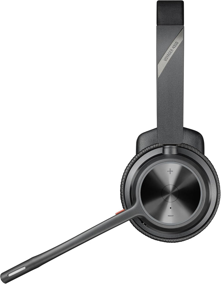 Poly Voyager 4310, schnurloses UC-Headset und Ladestation – Ein-Ohr-Bluetooth-Headset mit Noise Canc