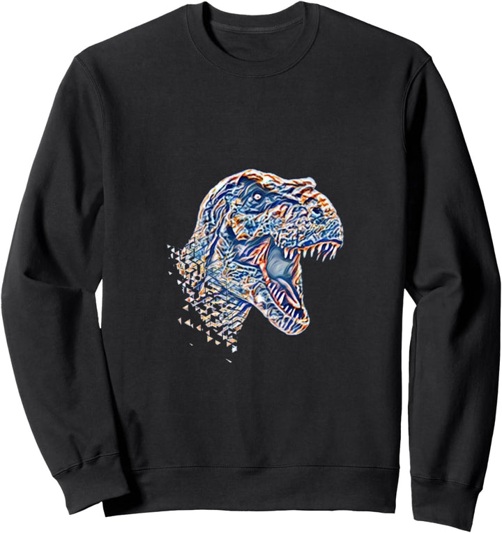 T-Rex Schädel Motiv Tyrannosaurus Rex Urzeit Dinosaurier Sweatshirt