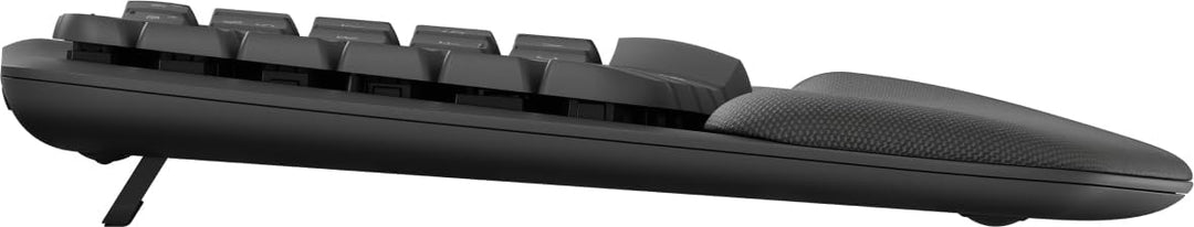 Logitech Wave Keys kabellose ergonomische Tastatur - Grafit, Französisches AZERTY-Layout