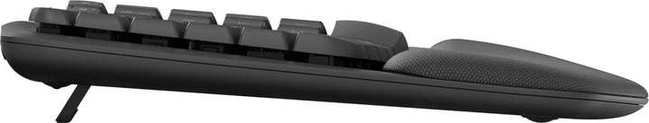 Logitech Wave Keys kabellose ergonomische Tastatur - Grafit, Französisches AZERTY-Layout