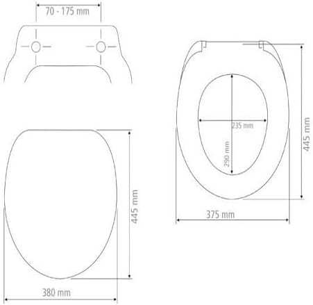 WENKO WC-Sitz Agate, hygienischer Toilettensitz aus antibakteriellem Duroplast mit Absenkautomatik u