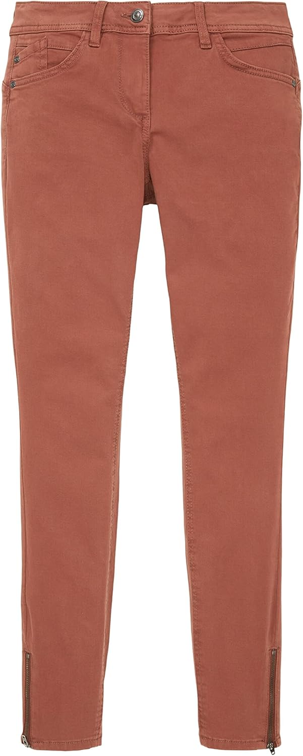 TOM TAILOR Damen Alexa skinny fit trousers 38W / 30L 30041 - Grounded Brown, 38W / 30L 30041 - Groun