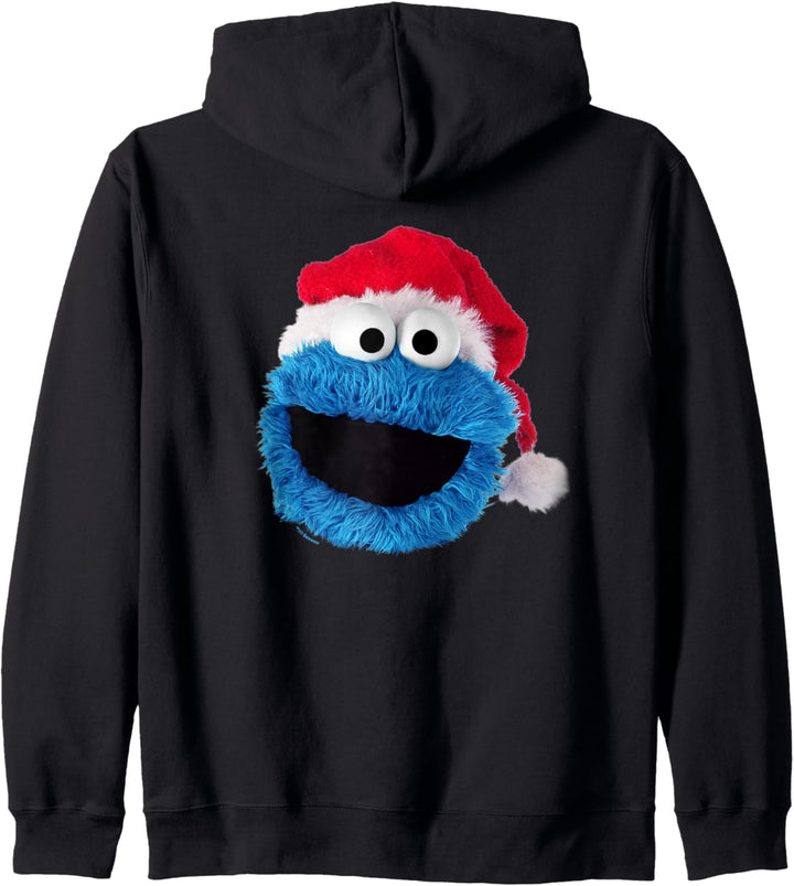 Sesame Street Cookie Monster Christmas Santa Hat Kapuzenjacke