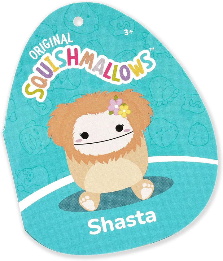 Squishmallows SQCR05428 - Shasta der Bigfoot mit Blume 30 cm, offizielles Jazwares Plüsch, superweic
