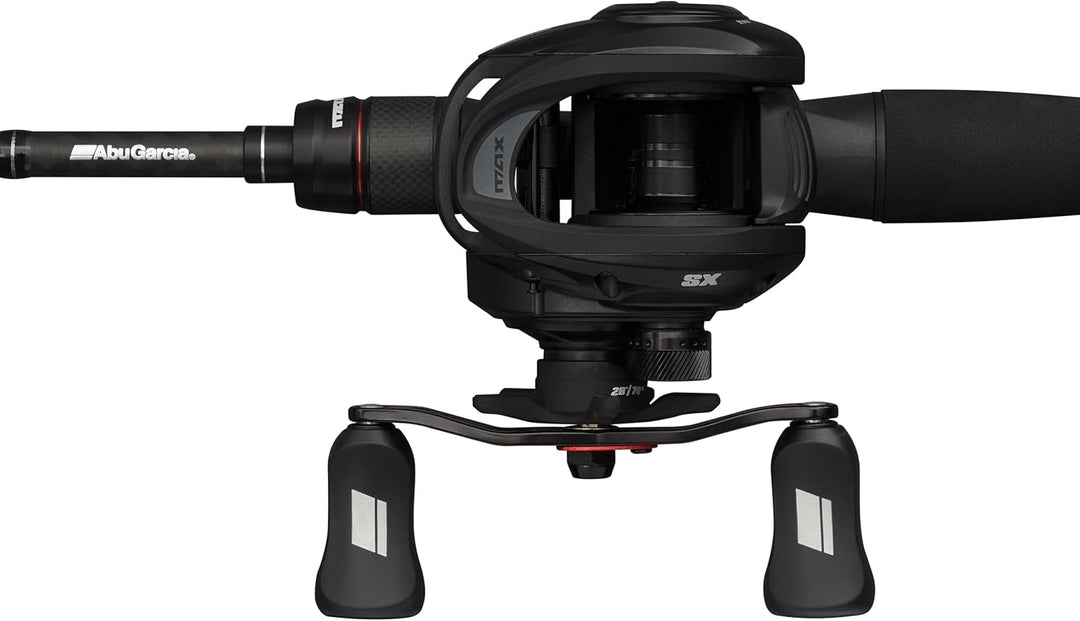 Abu Garcia Max SX Casting-Ruten- und Rollen-Kombination | Low-Profile-Baitcaster-Rolle für Süsswasse
