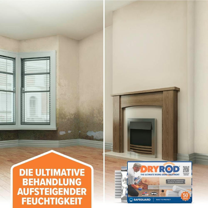 Dryrod Hochleistungs – Horizontalsperre – Stäbchen gegen aufsteigende Feuchtigkeit im Mauerwerk - WT