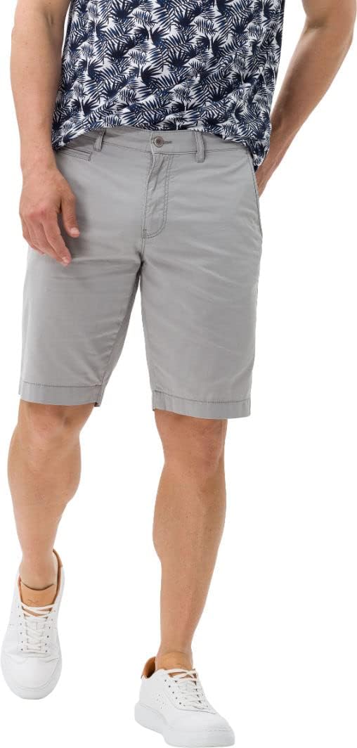 BRAX - Herren Bermuda in Leichter Baumwollqualität, Style Bari (82-6858) 34 Grau (Platin 08), 34 Gra