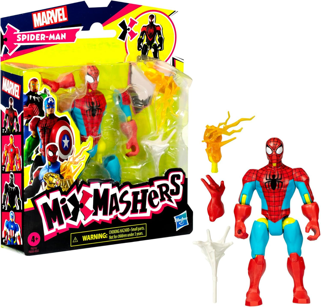 MixMashers Marvel Spider-Man Mix-and-Match Action-Figur & Accessoires, Spider-Man