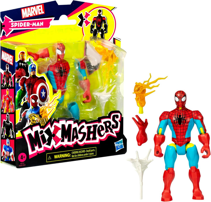 MixMashers Marvel Spider-Man Mix-and-Match Action-Figur & Accessoires, Spider-Man