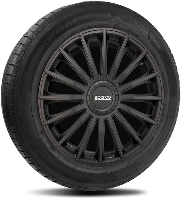 Satz Sparco Radzierblenden Treviso 13-Zoll Schwarz