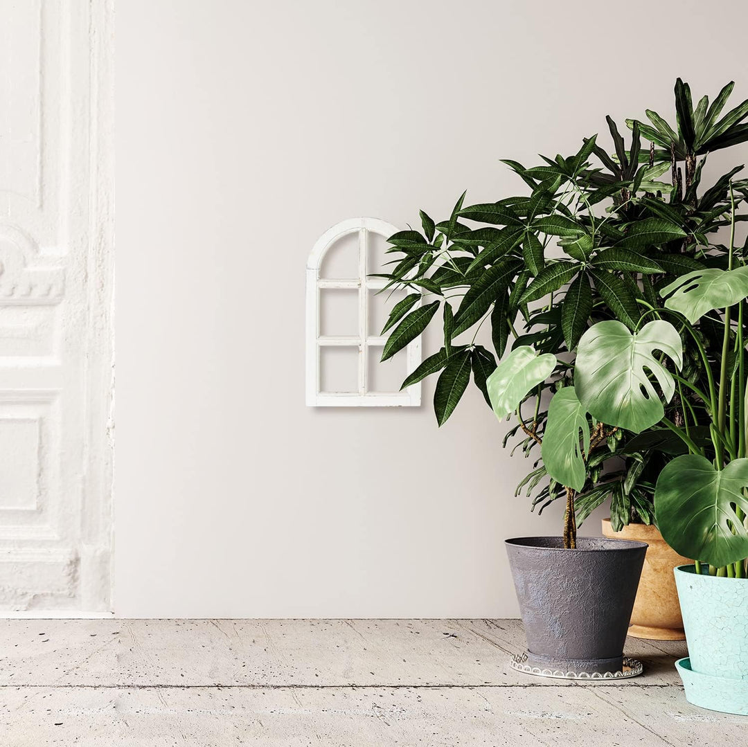 Deko Vintage Stallfenster im Landhausstil mit Halbbogen - Boho Deko Fenster - Boho Hochzeitsdeko Hol