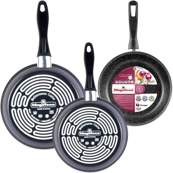 Magefesa K2 Pfannenset (24/26/28)-cm grau, (24/26/28)-cm