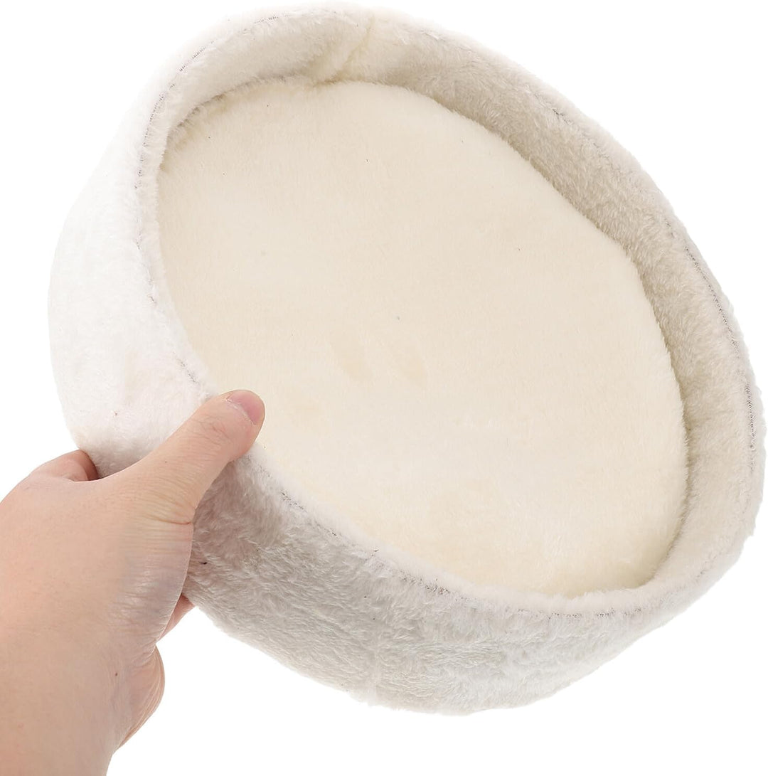 Kisangel Katzenbaum Hängematte Ersatz 30X30cm aus Weichem Fleece mit Kissen Rundes Katzennest für Kl