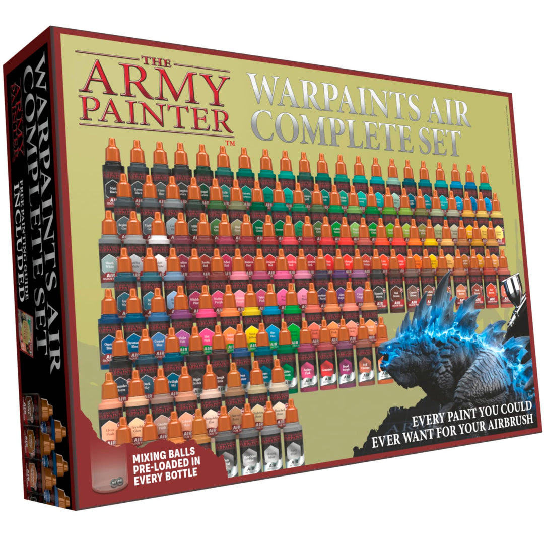 The Army Painter Warpaints Air Komplett Set, Airbrush Acrylfarben Set Mit 126 Airbrush Farben 18ml,
