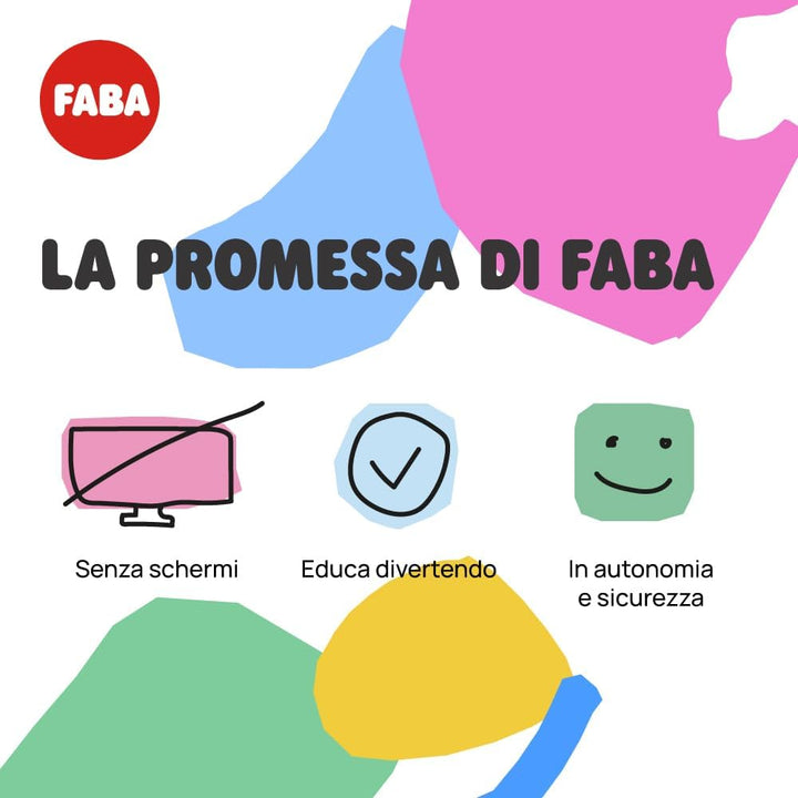 FABA-Geschichtenerzähler – Audio-Box mit Klangfigur Ele, der Elefant“ – Lernspielzeug, italienische